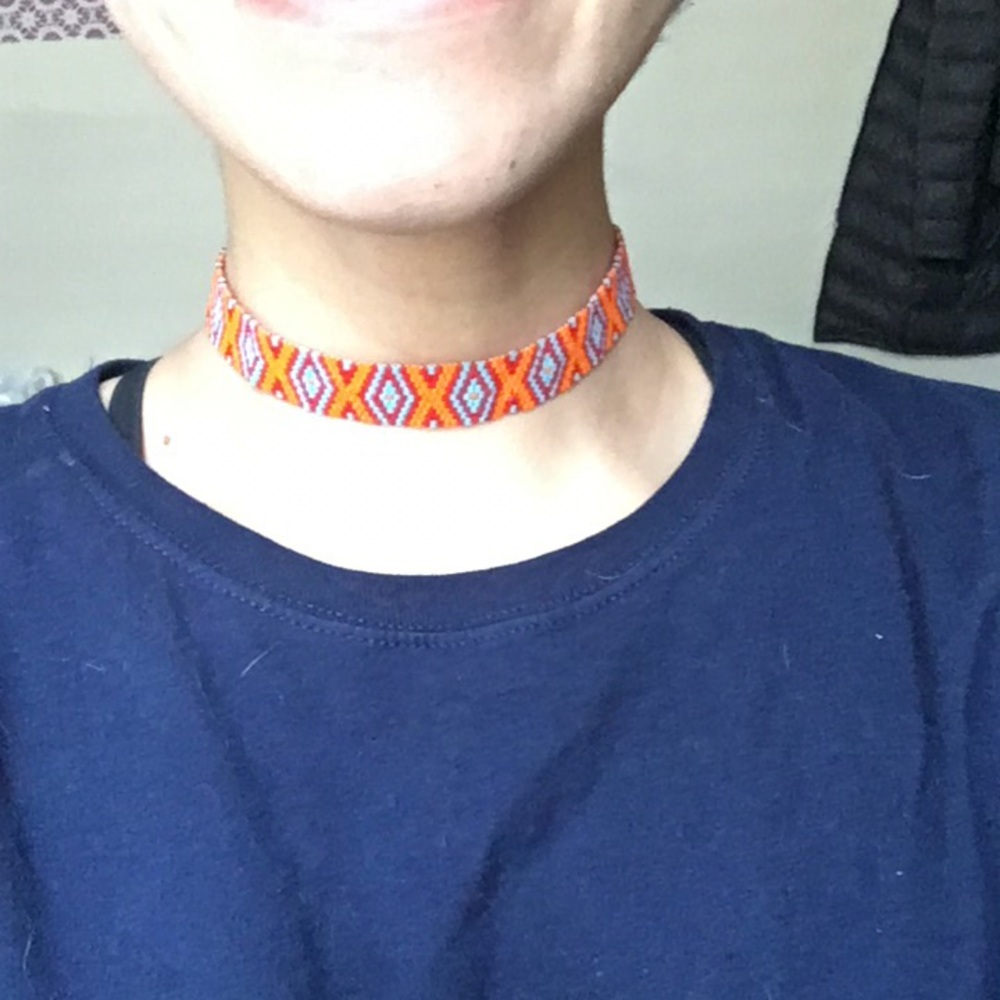 Boho choker necklace